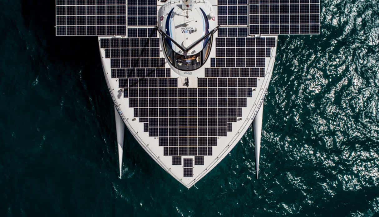 Race For Water Odisea es el Primer Barco que Funciona con Paneles Solares Fotovoltaicos.